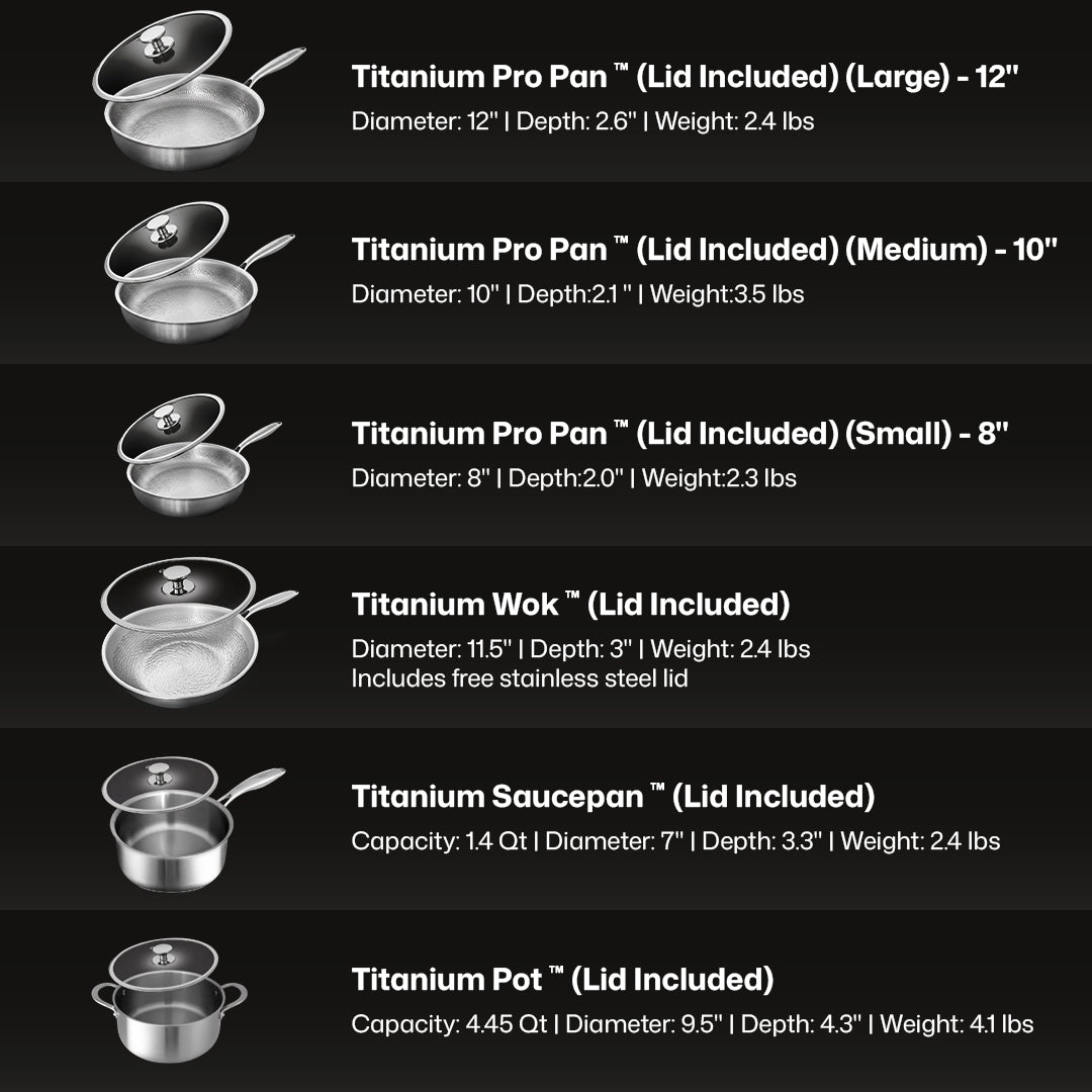 Titanium 12-Piece Cookware System™