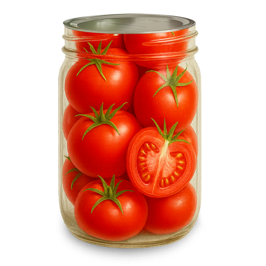 storing tomato in vacufresh mason jar