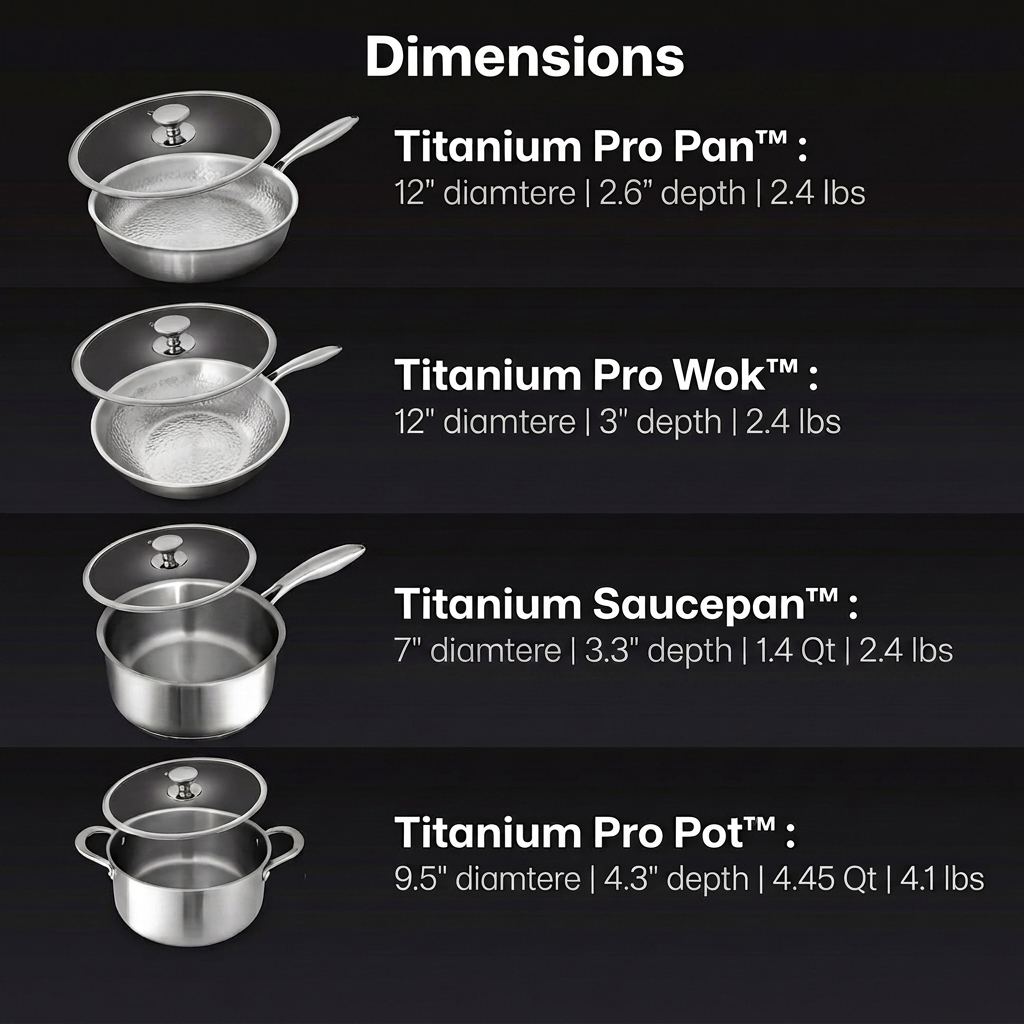 Titanium 8-Piece Cookware System™
