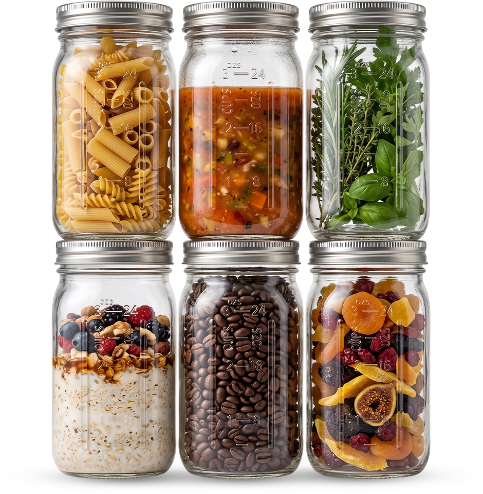 Plateful Mason Jars